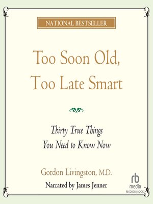 Too Soon Old Too Late Smart - Audiobook